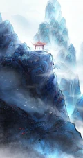 富有中国风特色花卉的油墨画手机壁纸