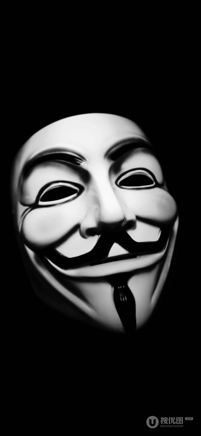 电影《V字仇杀队》戴面具主角鬼魅头像近照高清手机壁纸