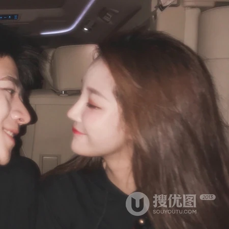 热恋恩爱的型男女生真人一人一半情侣头像图片