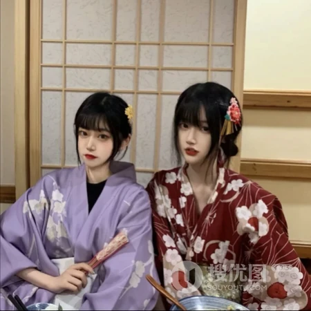 霸气气质的女生cos日漫人物和风头像图片