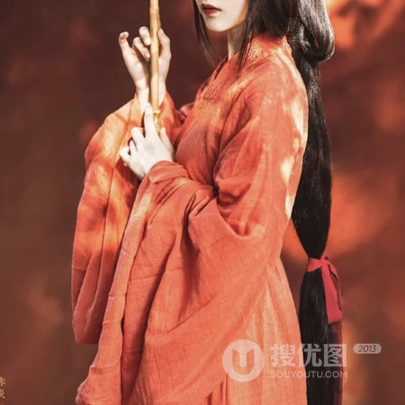 油伞难遮盛世美颜，冷酷绝美古风红衣女子唯美头像图片