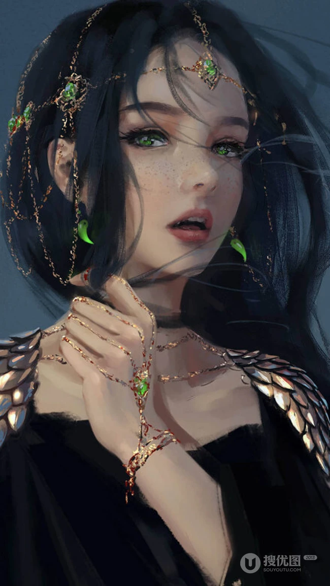 鬼刀气质动漫女生图片集（二）精致气质的二次元欧式女生