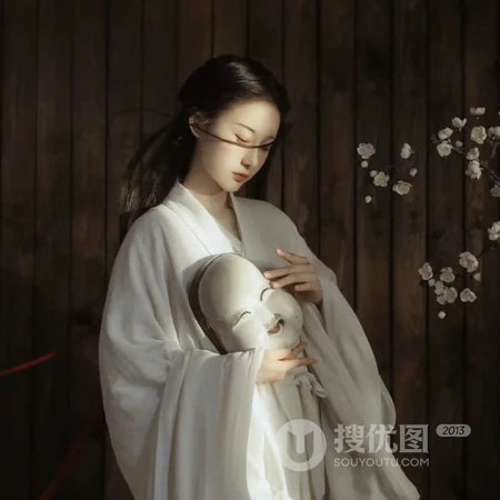 古风一缕白衣仙气十足的美人小众QQ头像图片
