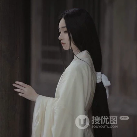 古风一缕白衣仙气十足的美人小众QQ头像图片
