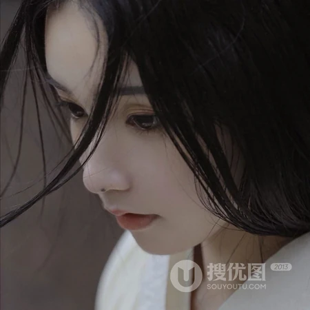 古风一缕白衣仙气十足的美人小众QQ头像图片