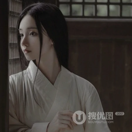 古风一缕白衣仙气十足的美人小众QQ头像图片