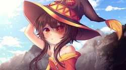 动漫《为美好的世界献上祝福》主角大法师插画壁纸图片