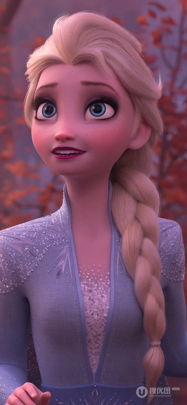 迪士尼动画电影《冰雪奇缘2》女主角个人手机壁纸