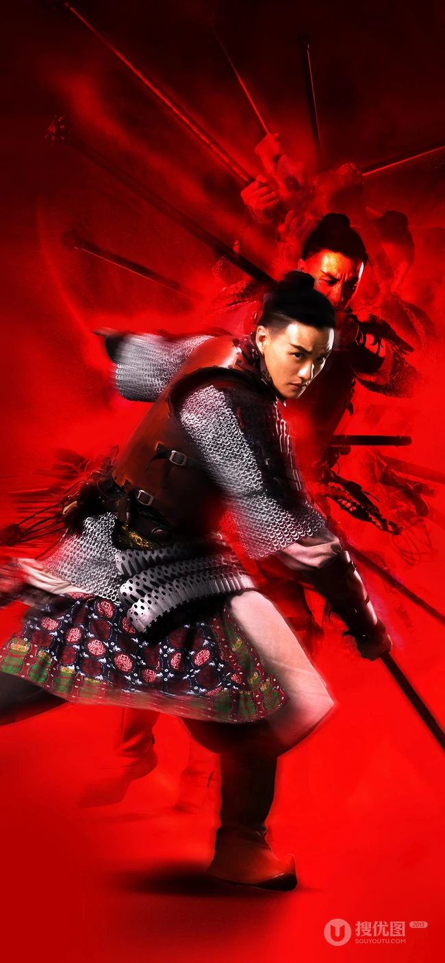 《长安十二时辰》张小敬等男主演炫酷红色炫武手机壁纸，超酷！