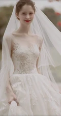 绝世美颜穿婚纱的欧美美女手机壁纸，最爱收藏
