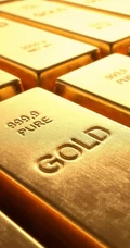 金闪闪的金条，满地的金币高清手机壁纸下载