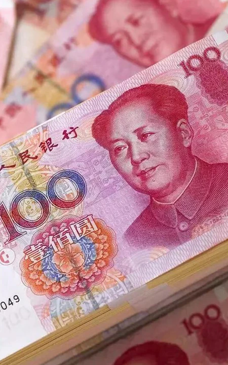是时候暴富了，全民最爱人民币手机壁纸图片，红红火火的就是美