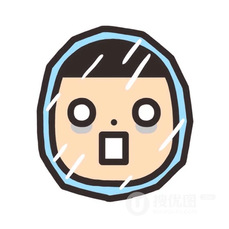 搞怪流鼻涕的卡通男孩女孩创意头像