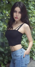天生媚态柔美线条气质女生明娜多套服饰美图，完美诠释气质的魅力
