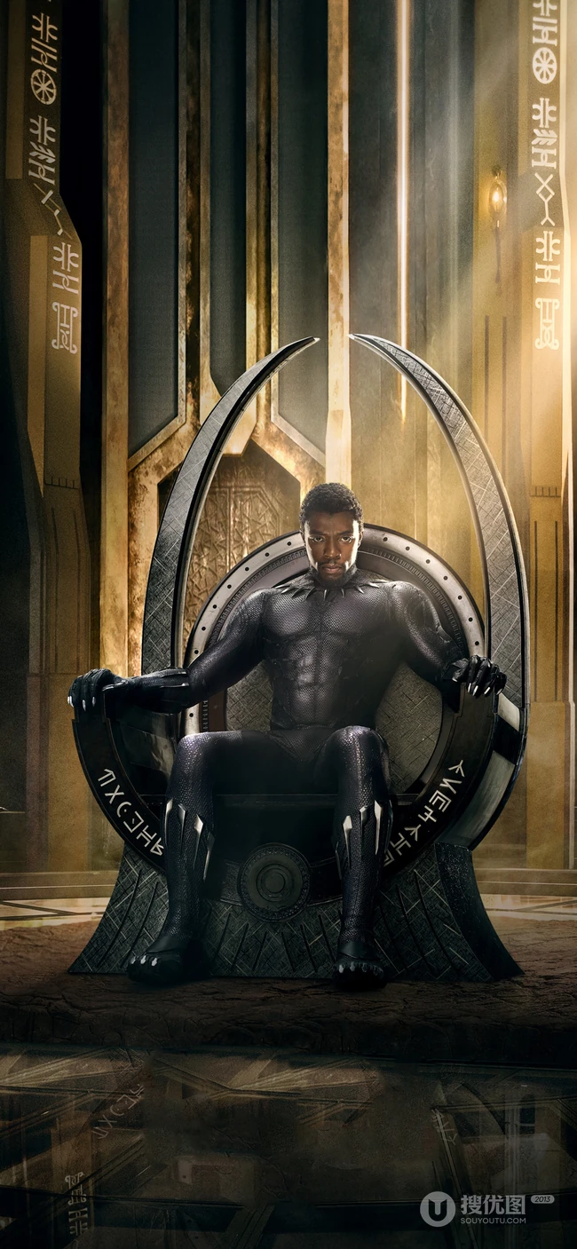 漫威黑人英雄&ldquo;黑豹&rdquo;影视人物手机壁纸