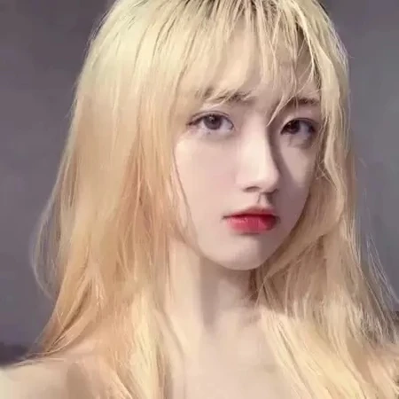 金发女生，颜值高很特别的女生QQ头像图片