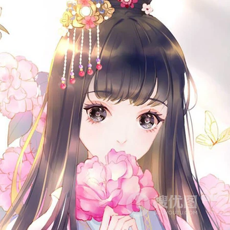3D惟妙惟肖的手绘古风女子QQ头像