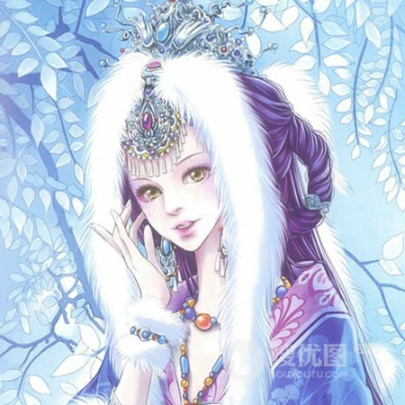 3D惟妙惟肖的手绘古风女子QQ头像