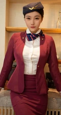 动人的空姐，绝世女生佳人安然Maleah空姐制服装短裙高清写真图集