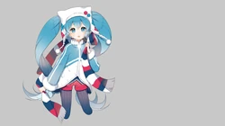 动漫人物初音未来简洁纯色背景桌面壁纸5月6日推荐