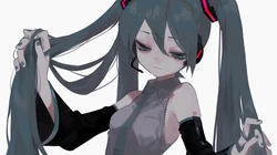 动漫人物初音未来简洁纯色背景桌面壁纸5月6日推荐