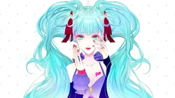 动漫人物初音未来简洁纯色背景桌面壁纸5月6日推荐