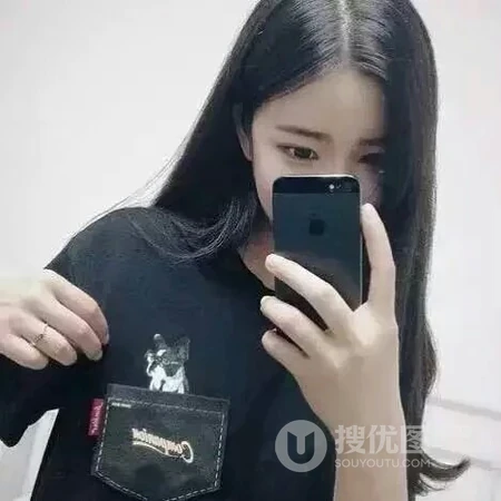 狂拽高逼格的韩系长发女生微信头像图片
