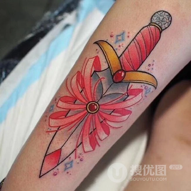 小仙女，小魔仙，魔法棒可爱卡通彩绘手臂纹身女图案图片 第8张