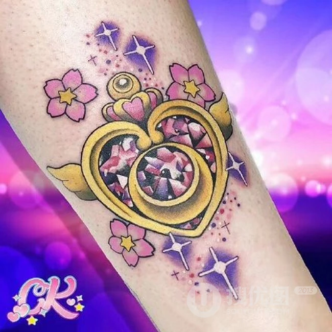 小仙女，小魔仙，魔法棒可爱卡通彩绘手臂纹身女图案图片 第7张
