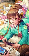 立夏清凉泳装扮，泳装二次元女生高清精选清新图片图集
