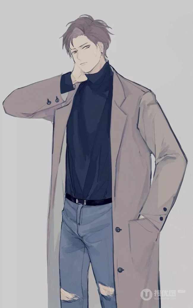 恋爱手游《恋与制作人》帅气动漫男精选好看霸气CG插画图片