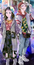 穿现代服饰的鬼灭之刃人物们的创意动漫手机壁纸