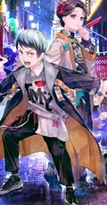 穿现代服饰的鬼灭之刃人物们的创意动漫手机壁纸