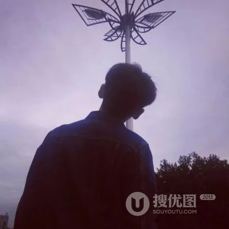 不露脸动漫男头像，伤心，失恋QQ头像图片