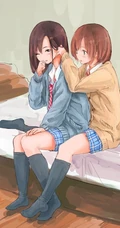 二次元女女，百合，闺蜜等各种类型动漫少女精选图片