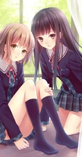 二次元女女，百合，闺蜜等各种类型动漫少女精选图片
