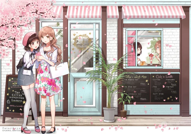 二次元女女，百合，闺蜜等各种类型动漫少女精选图片