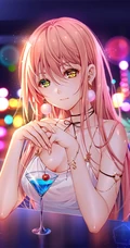 花与少女，二次元小清新少女森系手绘插画超清美图