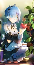 花与少女，二次元小清新少女森系手绘插画超清美图