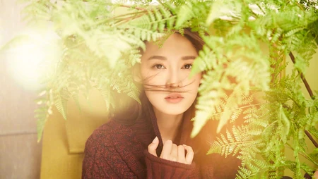 李沁朦胧气质风雅唯美摄影桌面壁纸