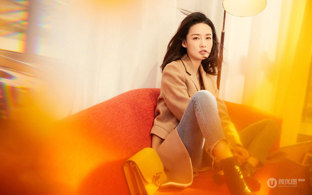 李沁朦胧气质风雅唯美摄影桌面壁纸