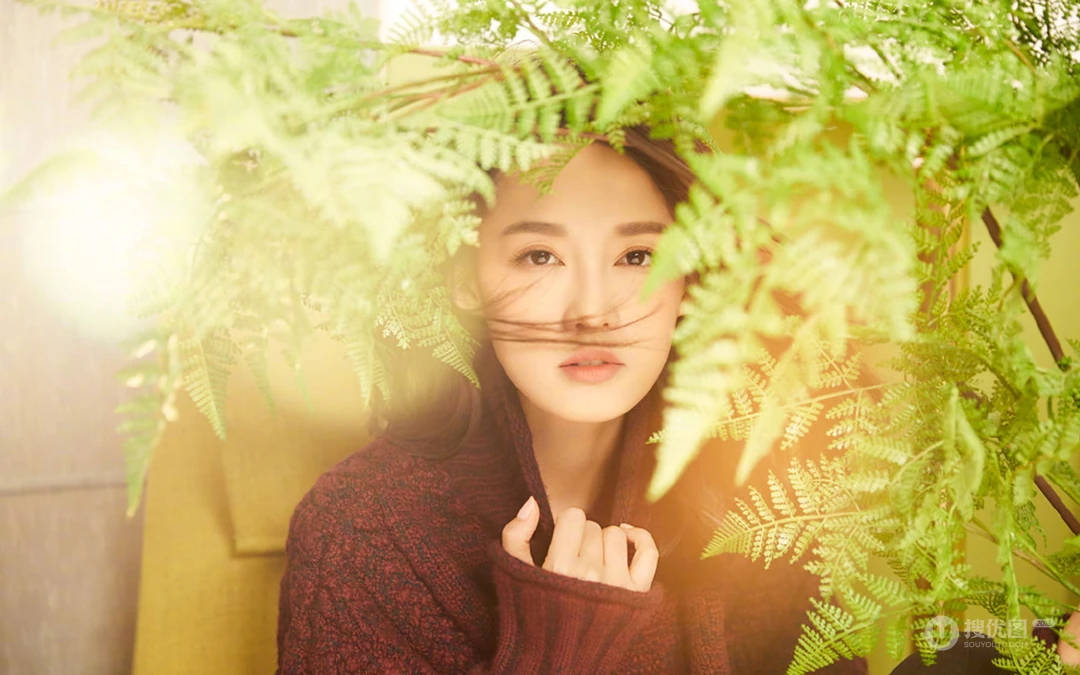 李沁朦胧气质风雅唯美摄影桌面壁纸