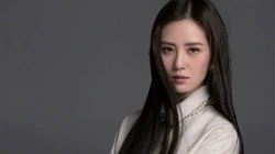 明星刘诗诗黑色背景靓丽纯色背景摄影壁纸图片