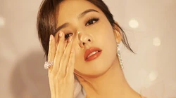 佟丽娜深V纱裙写真壁纸贵气十足