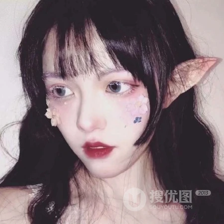 女生与花的微信QQ头像冷门个性