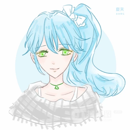 简洁少女动漫插画头像图片推荐