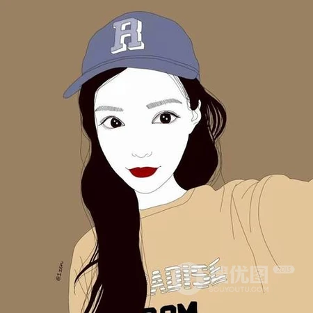 简洁少女动漫插画头像图片推荐