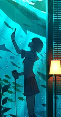二次元少女，孤独一个人主题插画图片，P站画师pasoputi作品