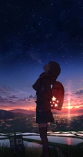 二次元少女，孤独一个人主题插画图片，P站画师pasoputi作品