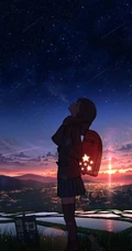 二次元少女，孤独一个人主题插画图片，P站画师pasoputi作品